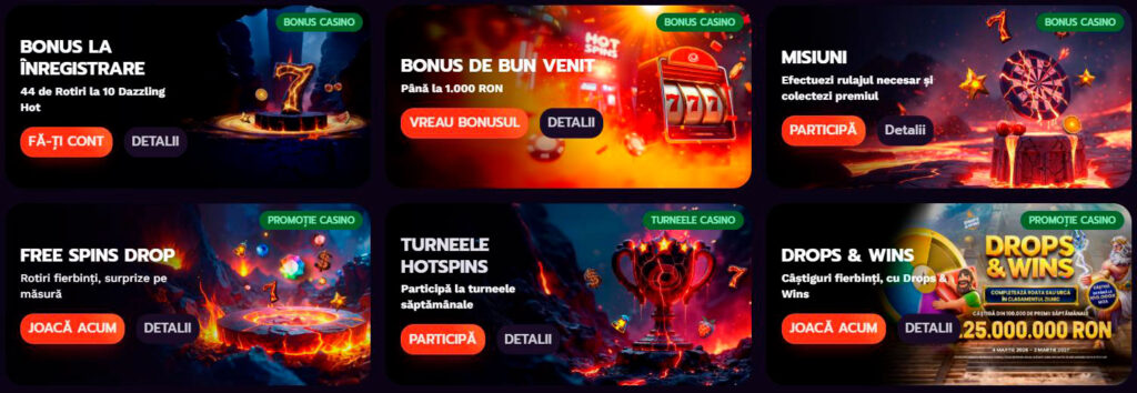 promoții la hotspins